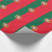 Papier Cadeau Papier à envelopper avec Drapeau du Portugal (Coin)