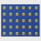 Papier Cadeau Papier à envelopper avec Drapeau du Vermont (Plat)