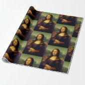 Papier Cadeau Papier à envelopper avec Mona Lisa Imprimer (Déroulé)