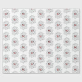 Papier cadeau Papier à envelopper avec Rose (Plat)