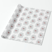 Papier cadeau Papier à envelopper avec Rose (Déroulé)