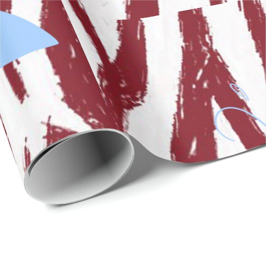 Papier Cadeau Papier à envelopper Baleines (Coin rond)