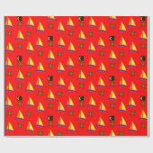 Papier Cadeau Papier à envelopper Bateaux à voile (Plat)