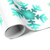 Papier Cadeau Papier à envelopper Bleu serpents (Coin rond)