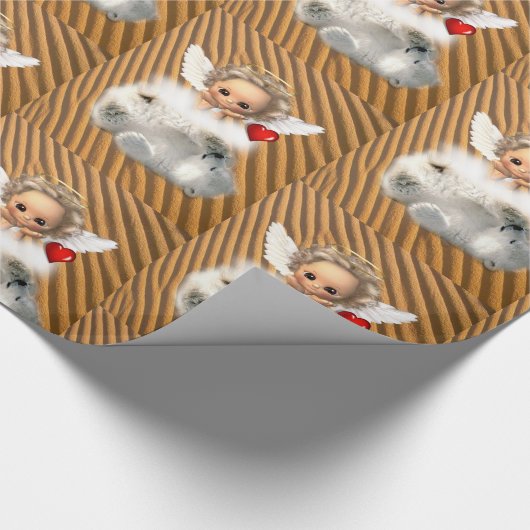 Papier Cadeau Papier à envelopper brillant Angel (Coin)