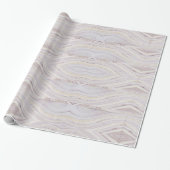 Papier Cadeau Papier à envelopper brillant Beige (Déroulé)