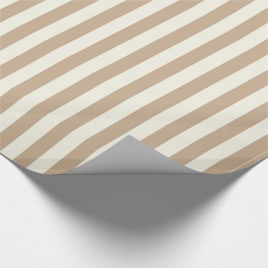 Papier Cadeau Papier à envelopper brillant Beige & Taupe (Coin)