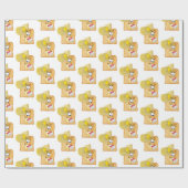 Papier Cadeau Papier à envelopper brillant, Beurre de pain (Plat)