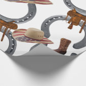 Papier Cadeau Papier à envelopper brillant, Chaussure Cheval Cow (Coin)