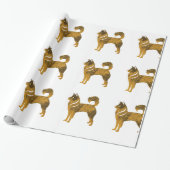 Papier Cadeau Papier à envelopper brillant chinois pour le Nouve (Déroulé)