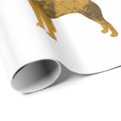 Papier Cadeau Papier à envelopper brillant chinois pour le Nouve (Coin rond)