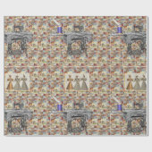 Papier Cadeau Papier à envelopper brillant Couture victorienne (Plat)