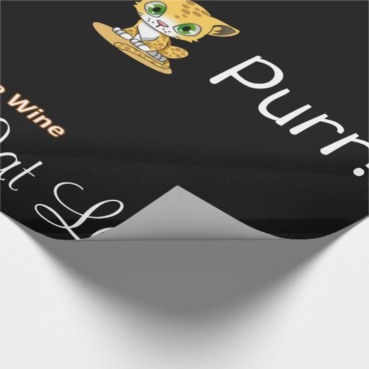 Papier Cadeau Papier à envelopper brillant, Dame au chat avant l (Coin)