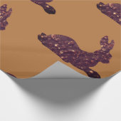 Papier Cadeau Papier à envelopper brillant, lapin au chocolat (Coin)