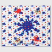 Papier Cadeau Papier à envelopper brillant, Merci pour adopter l (Plat)