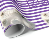 Papier Cadeau Papier à envelopper brillant Polar Bear Love (Coin rond)