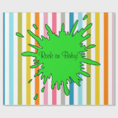 Papier Cadeau Papier à envelopper brillant, Roches Rock sur bébé (Plat)