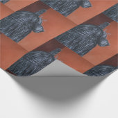 Papier Cadeau Papier à envelopper brillant rural, 30 po x 6 pi (Coin)