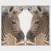 Papier Cadeau Papier à envelopper brillant Zebra (Plat)