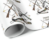 Papier Cadeau Papier à envelopper, chasse, cadeaux de chasseur (Coin rond)