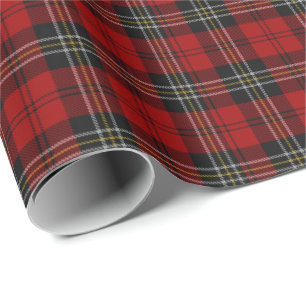 Papier Cadeau Papier à envelopper - Clan Macpherson Tartan Rouge