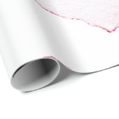Papier Cadeau Papier à envelopper COEUR D'EAU ROSE (Coin rond)