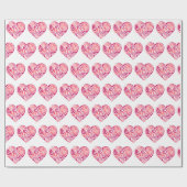 Papier Cadeau Papier à envelopper - Coeurs de la Saint-Valentin (Plat)