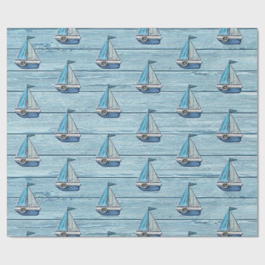 Papier Cadeau Papier à envelopper Conception de yachts de Driftw (Plat)