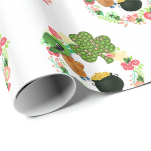 Papier Cadeau Papier à envelopper de la Saint-Patrick