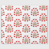 Papier Cadeau Papier à envelopper de la Saint-Valentin Chaton Vi (Plat)