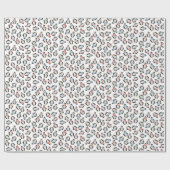 Papier Cadeau Papier à envelopper de pingouins de Noël doux et a (Plat)