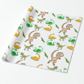 Papier Cadeau Papier à envelopper Dinosaures (Déroulé)