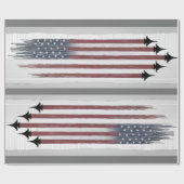 Papier Cadeau Papier à envelopper Drapeau américain Aéronefs do- (Plat)