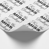 Papier Cadeau Papier à envelopper - Embrasser les Mlle Adieu (Coin)