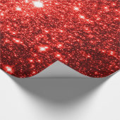 Papier Cadeau Papier à envelopper Étoiles rouges (Coin)