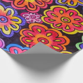 Papier Cadeau Papier à envelopper - Fleurs 01 (Coin)