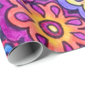 Papier Cadeau Papier à envelopper - Fleurs 01 (Coin rond)