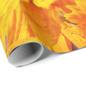 Papier Cadeau Papier à envelopper Fleurs de soleil (Coin rond)