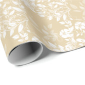 Papier Cadeau Papier à envelopper - Floral (Coin rond)