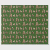 Papier Cadeau Papier à envelopper français pour chien des Prairi (Plat)