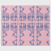 Papier Cadeau Papier à envelopper Giraffes Cool (Plat)