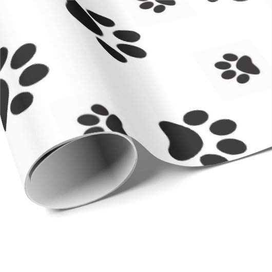 Papier Cadeau Papier à envelopper glacé Paquets Chiens Puppy Cha (Coin rond)