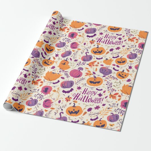 Papier Cadeau Papier à envelopper (Halloween) (Déroulé)