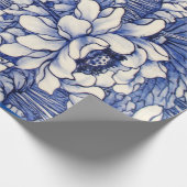 Papier Cadeau Papier à envelopper IMPRIMANTE FLORALE JAPONAISE E (Coin)