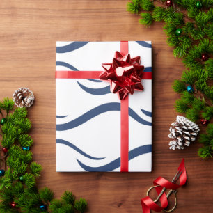 Papier Cadeau Papier à envelopper JAPONAIS MARINE BLEU MOTIF