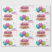 Papier Cadeau Papier à envelopper - Joyeux papier à envelopper d (Plat)