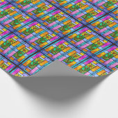 Papier Cadeau Papier à envelopper laqué en verre Jaune (Coin)