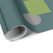 Papier Cadeau Papier à envelopper - Moderne du milieu du siècle  (Coin rond)