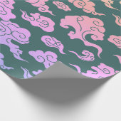 Papier Cadeau Papier à envelopper MOTIF NUAGE CHINOIS (Coin)