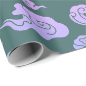 Papier Cadeau Papier à envelopper MOTIF NUAGE CHINOIS (Coin rond)